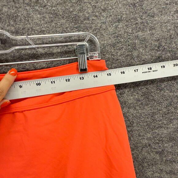 Athleta Skirt Women S Small Pink A-Lien Midi Gaphered Mid Rise Pull On Nylon - Picture 4 of 8